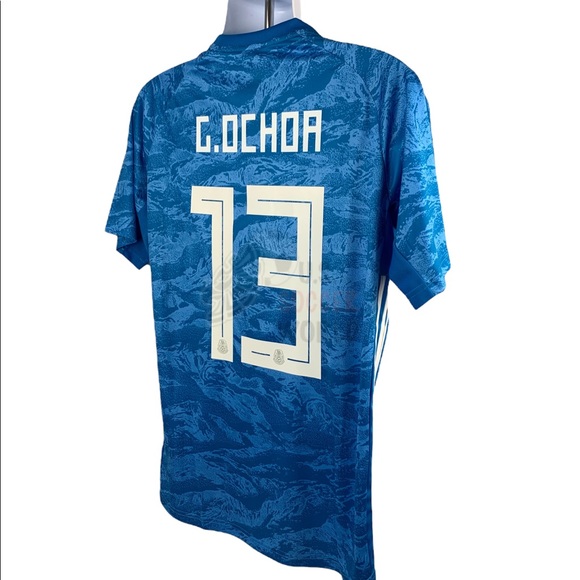 Guillermo Ochoa #1 Mexico Goalie Mens Soccer Jersey World Cup - Picture 5 of 15